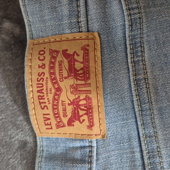 Levi's Classic Straight 33 Blue Denim Pants - Picture 4 of 6